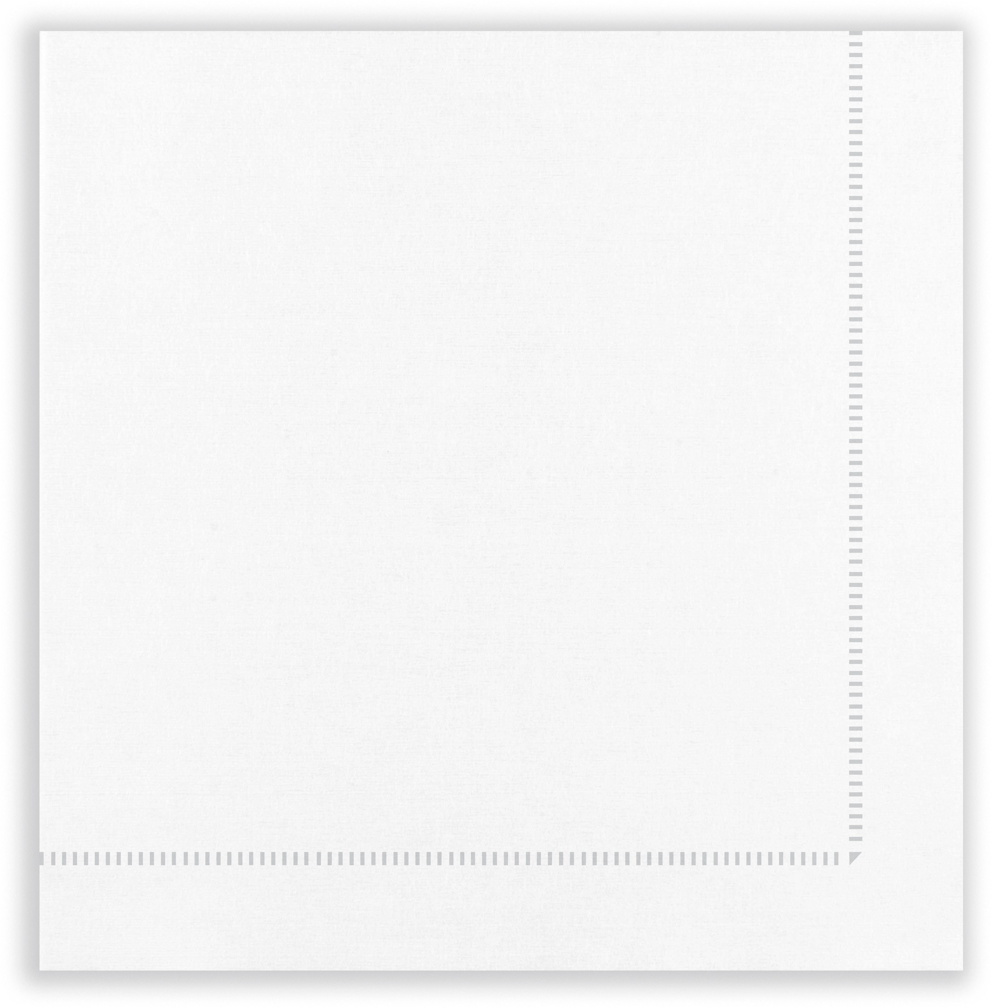 BIO Frame Hemstitch Dinner Napkins (40x40cm) 50 Pack