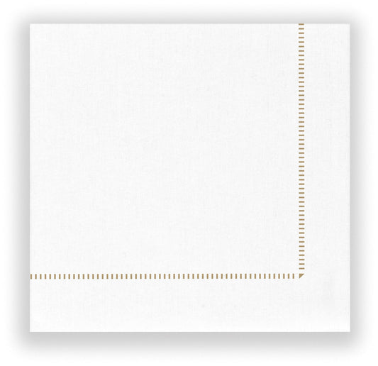 BIO Frame Cocktail Napkins- Gold (25x25cm) 50 Pack