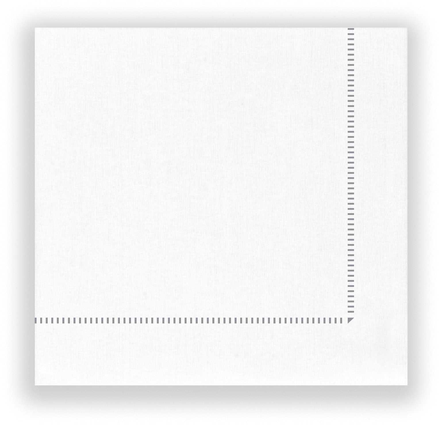 BIO Frame Cocktail Napkins- Silver (25x25cm) 50 Pack