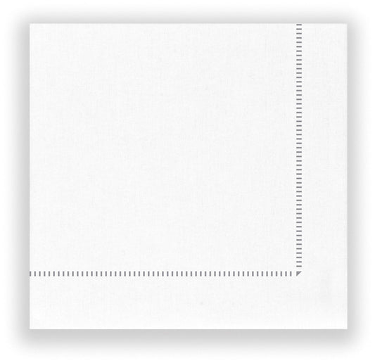BIO Frame Cocktail Napkins- Silver (25x25cm) 50 Pack